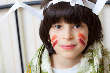 Image showing boy in a American Indian image