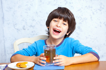 Image showing boy having fun laughing