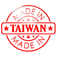 Image showing Made in Taiwan red seal