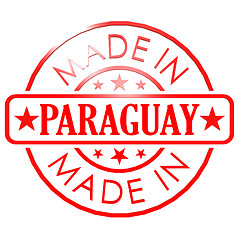 Image showing Made in Paraguay red seal