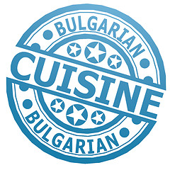 Image showing Bulgarian cuisine stamp