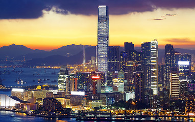 Image showing hongkong night