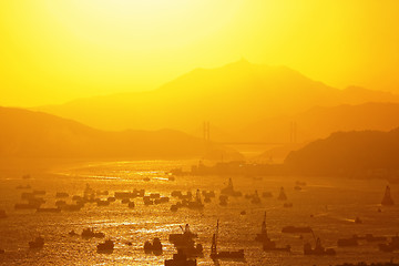 Image showing hong kong sunset