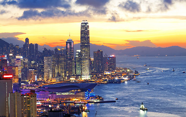 Image showing hongkong night
