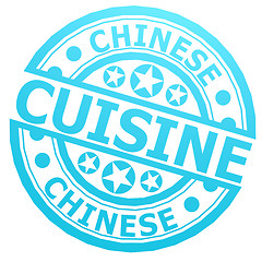 Image showing Chinese cuisine stamp