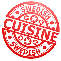 Image showing Swedish cuisine stamp