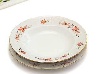 Image showing Tableware, plates on a white background.