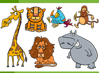 Image showing animals cartoon characters set