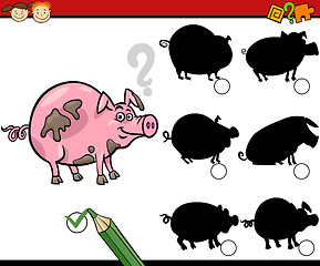 Image showing education shadows game cartoon