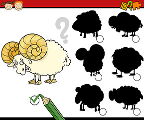 Image showing education shadows game cartoon