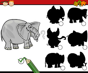 Image showing education shadows game cartoon