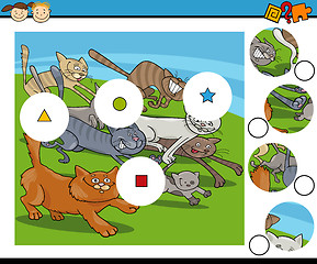 Image showing match pieces game cartoon