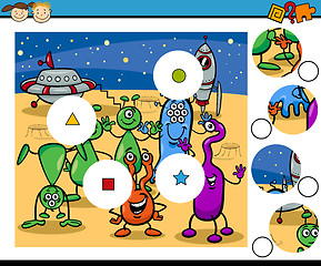 Image showing match pieces game cartoon