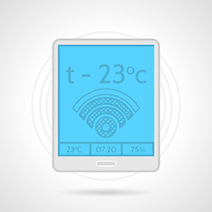 Image showing Colorful vector icon for heating controller device 