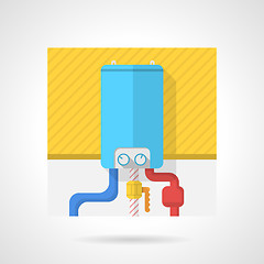 Image showing Colorful vector icon for water boiler 