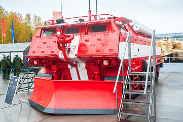 Image showing Special fire fighting vehicle SPM on exhibition