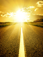 Image showing Road to sun