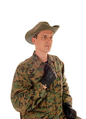 Image showing Portrait of a soldier.