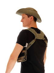 Image showing Soldier with gun holster.