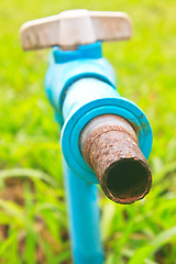 Image showing old and rusty faucet 