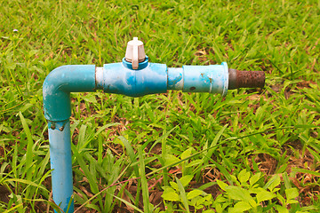 Image showing old and rusty faucet 