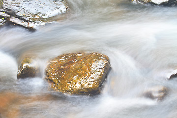 Image showing Nature waterfall in deep forest