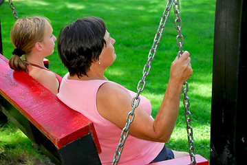 Image showing Family swings