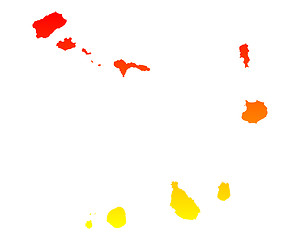 Image showing Map of Cape Verde