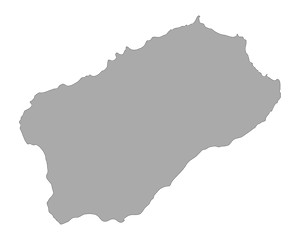 Image showing Map of Santo Antao