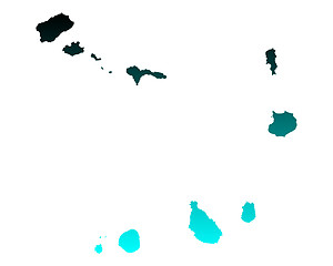 Image showing Map of Cape Verde