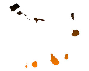 Image showing Map of Cape Verde