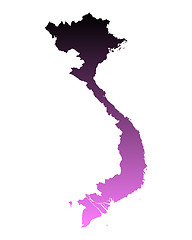 Image showing Map of Vietnam