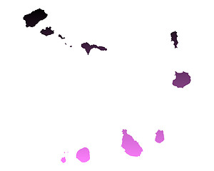 Image showing Map of Cape Verde