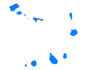 Image showing Map of Cape Verde