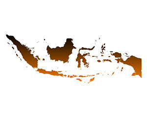Image showing Map of Indonesia