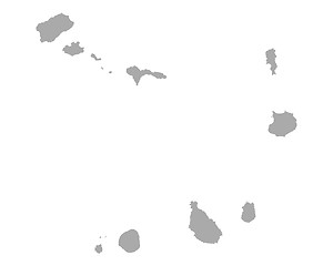 Image showing Map of Cape Verde