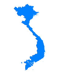 Image showing Map of Vietnam