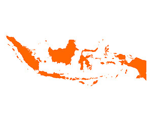 Image showing Map of Indonesia