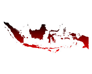 Image showing Map of Indonesia