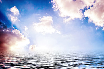 Image showing Sky with water