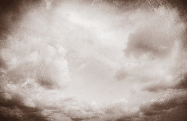 Image showing Vintage sky background with retro texture.