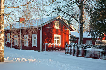 Image showing House with red walls.