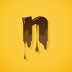 Image showing Chocolate letter 