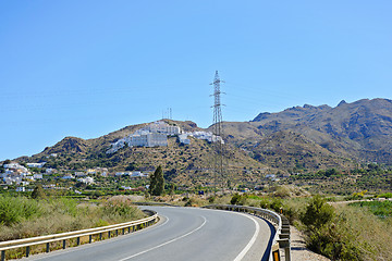 Image showing Spain, the road in the mountains