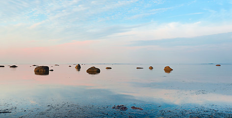 Image showing Romantic dusk sea view 