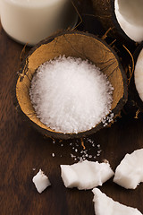 Image showing coco bath. coconut with sea salt 