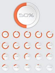 Image showing Cool 3d loader icon set