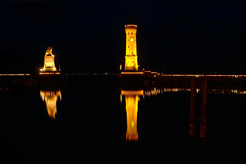 Image showing port Lindau harbour