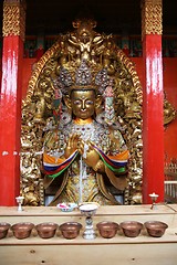 Image showing Buddhist statue in a temple in China