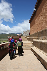 Image showing Tibetan female pilgrims